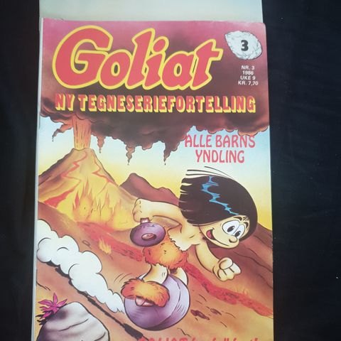 Goliat tegneserie 1986 samleobjekt
