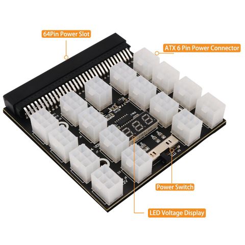 server psu Breakout Board 17 stk 6-pin crypto mining