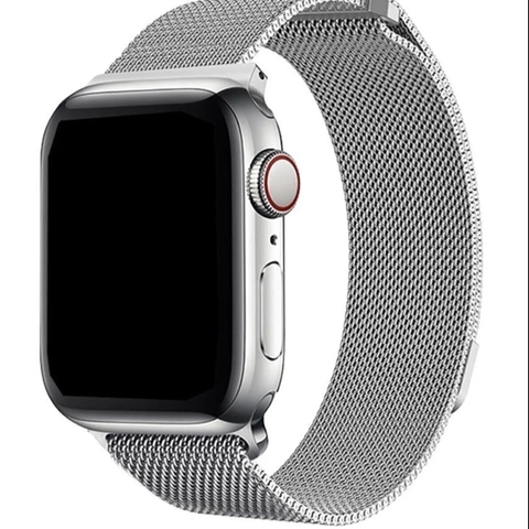 Apple Watch Series Metall Reim  /  41mm, 42 Mm ,44 Mm, 45 Mm etc. - Sølv