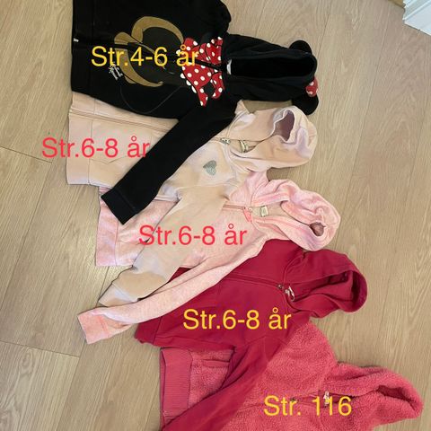 5 stk gensere fra H&M / Twinkle i str 4-8