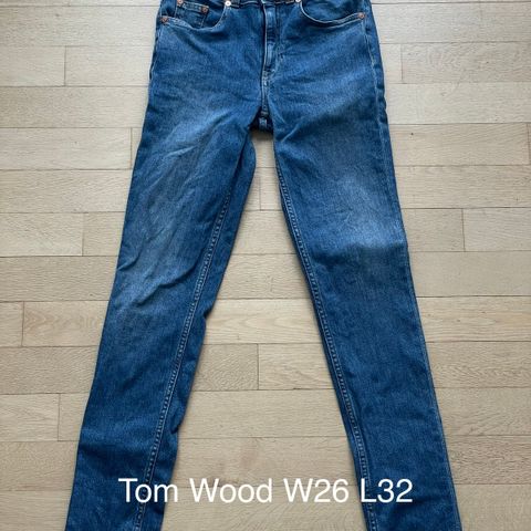 Tom Wood jeans fra Høyer str 26/32