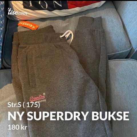 Ny Superdry bukse str.S (175) selges 180kr