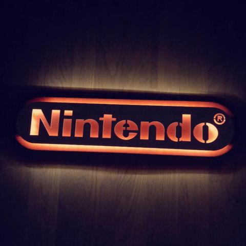 Nintendo LED-lys skilt