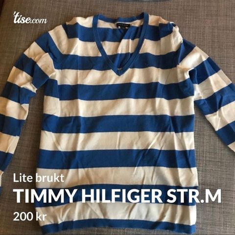 Flott Tommy Hilfiger genser str.M selges 200kr