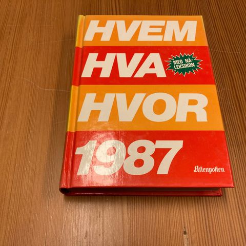 HVEM HVA HVOR 1987