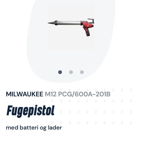 Milwaukee fugesprøyte