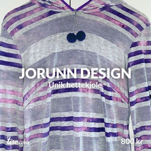 Jorunn Design - unik hettekjole!