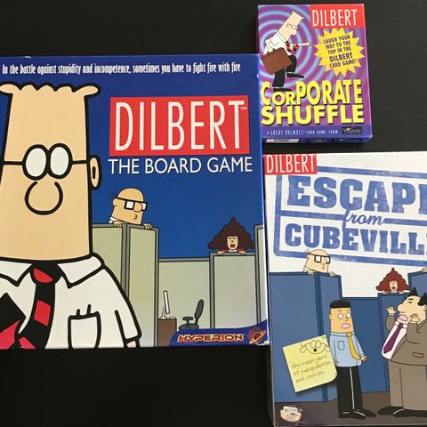 Dilbert brettspill kortspill på engelsk