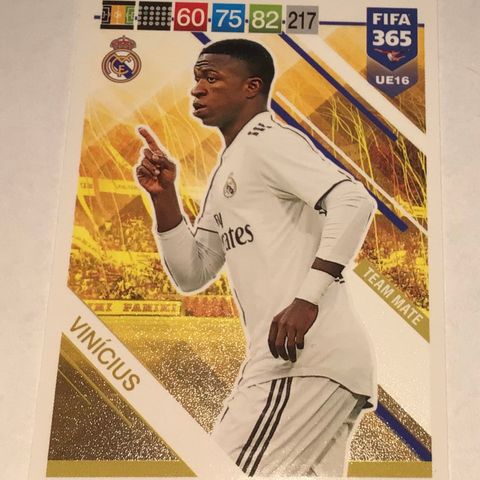 Fotballkort Vinicius Junior #UE16 Rookie FIFA 365