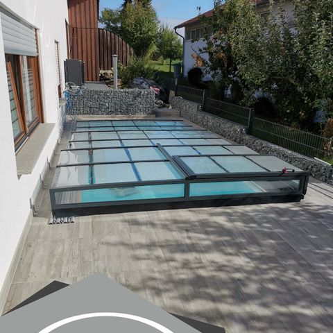 Pool Roof, bassengtak SANTORINI size 3.7x6.5x0.6 meters