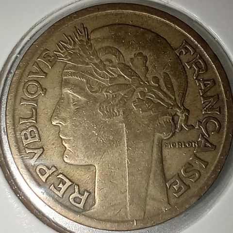 Frankrike 2 francs 1937 NY PRIS