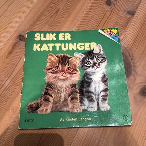 Litor Slik er kattunger barnebok 1976 (hentes/sendes)