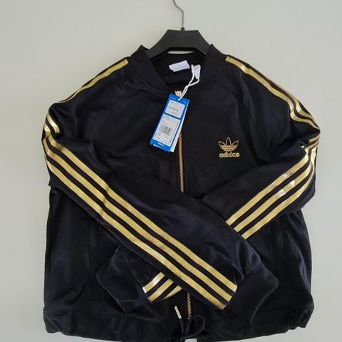 Adidas Gold Stripes ny Track Top Dame Str 38 Selges