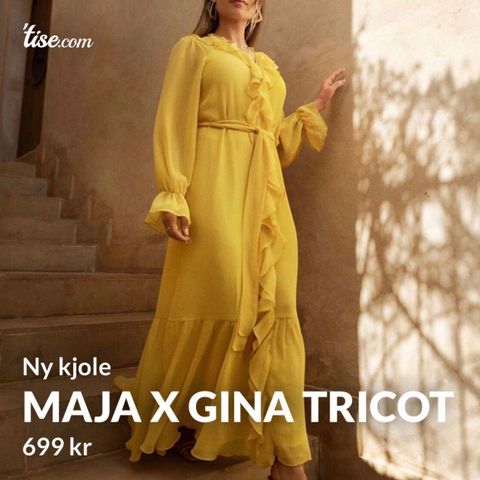 NY Kjole Maja X Gina tricot (str. XS/S)