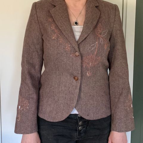 Vintage blazer/ jakke i tweed