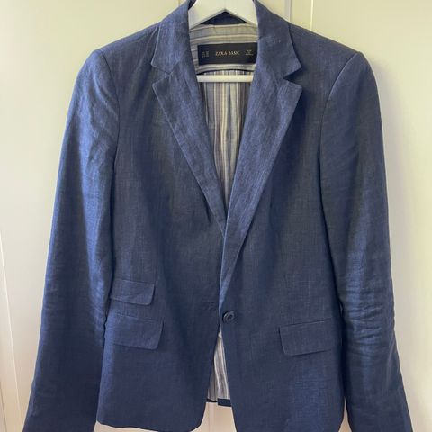 Zara blazer i lin