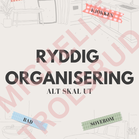 Ryddig Organisering, PDF bok om å rydde plass til gleden