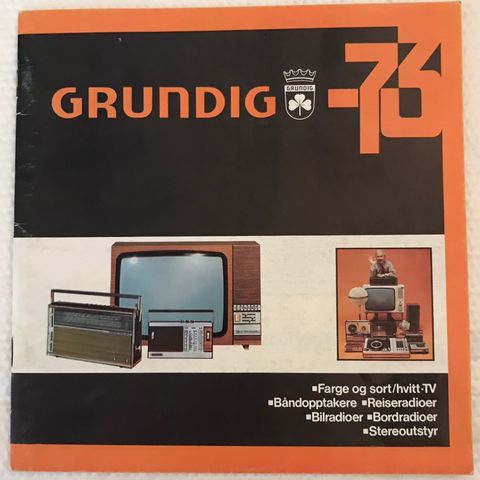 Grundig 73 brosjyre Bud ønskes