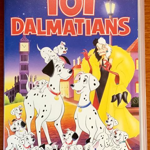 Walt Disney Classics 101 Dalmatians VHS (ENGELSK TALE)