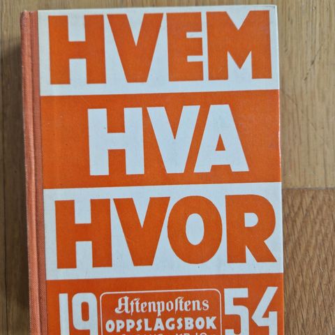 Hvem hva hvor 1954