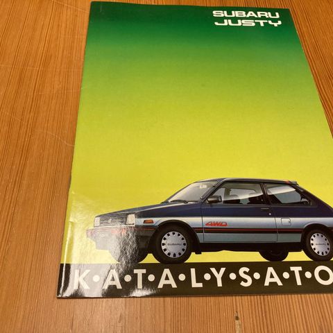 BILBROSJYRE - SUBARU JUSTY - 1987