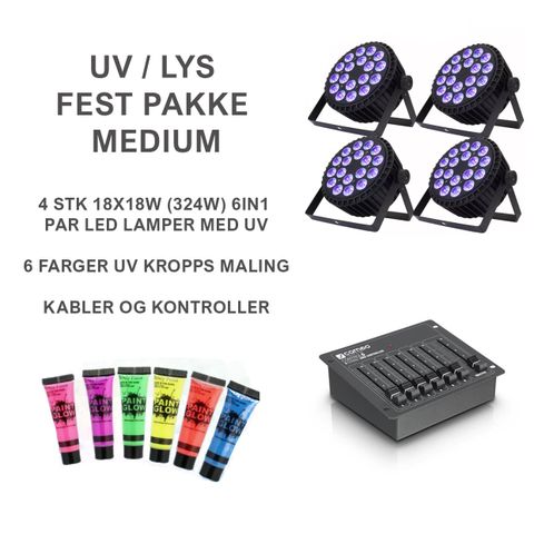 UV LYS TIL FESTEN ELLER BARNEBURSDAGEN TIL LEIE