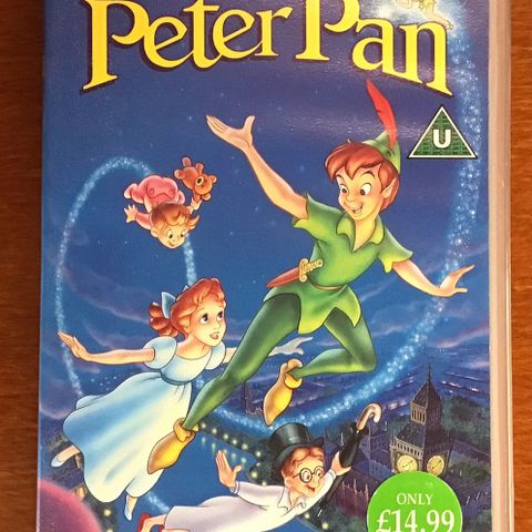 Walt Disney Classics Peter Pan Vhs (ENGELSK TALE)