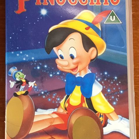 Walt Disney Classics Pinocchio VHS (ENGELSK TALE)