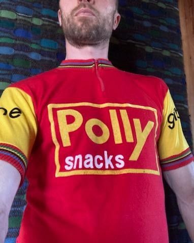 Unik Sykkelskjorte Polly Snacks fra 80-tallet