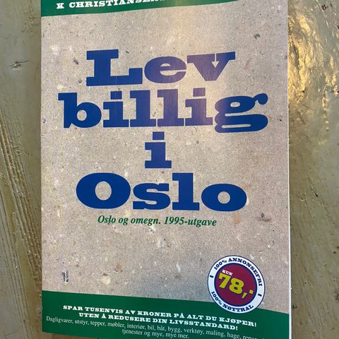 Lev billig i Oslo - H. Christiansen Handleguide for Oslo og Omegn 1995