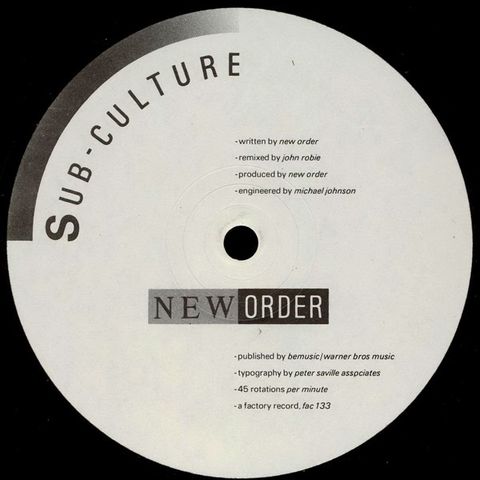 New Order – Sub-Culture Factory(12", Single 1985)