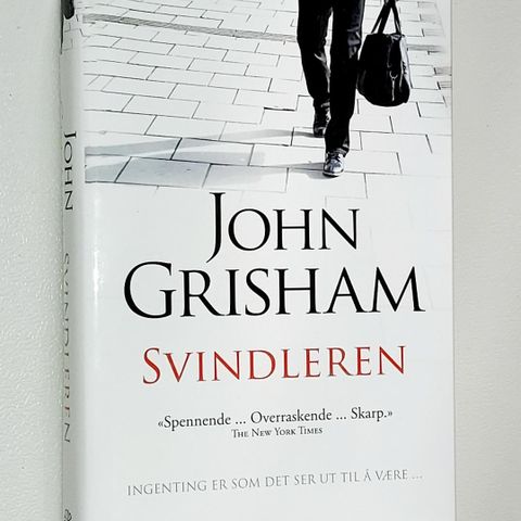 JOHN GRISHAM BOK.SVINDLEREN.INNBUNDET.