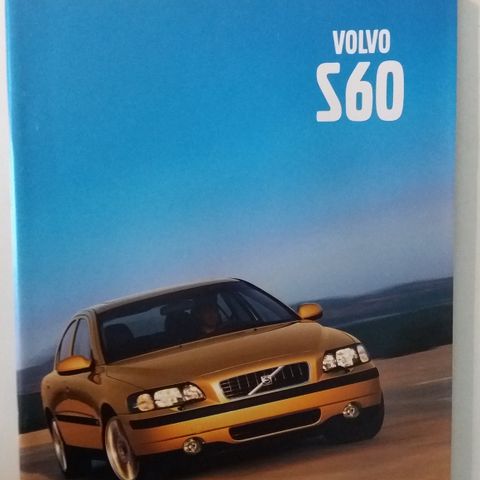 2001 VOLVO S60 -brosjyre.