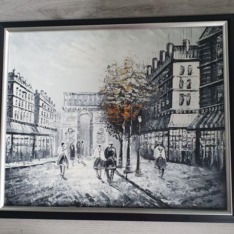 Vakkert oljemaleri "Paris"