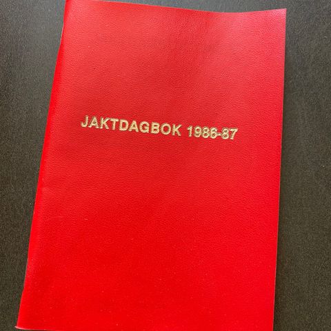 Jaktdagbok 1986-87