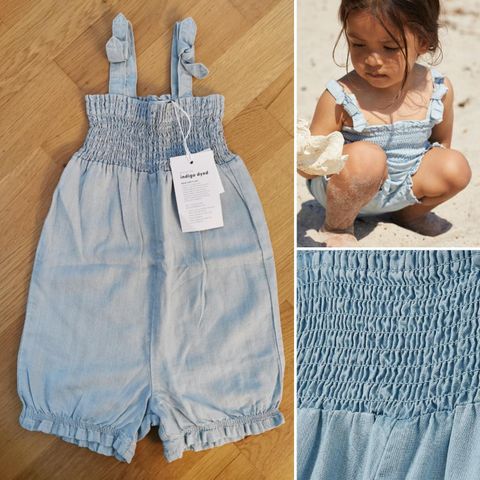 Denim romper (ny med prislapp etc)