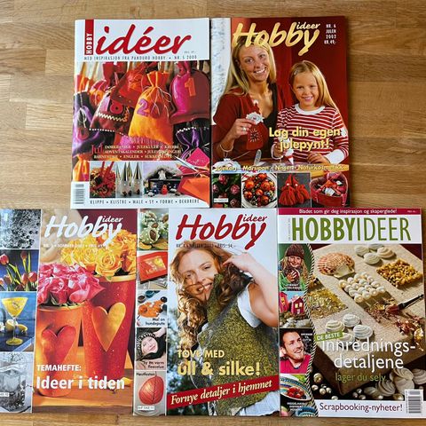 Hobby-ideer 5 blader selges samlet