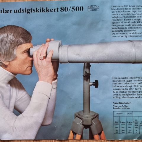 Binocular kikkert 20-40X80 fra Carl Zeiss Jena