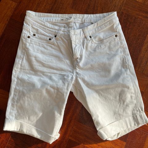 Shorts - hvit denim