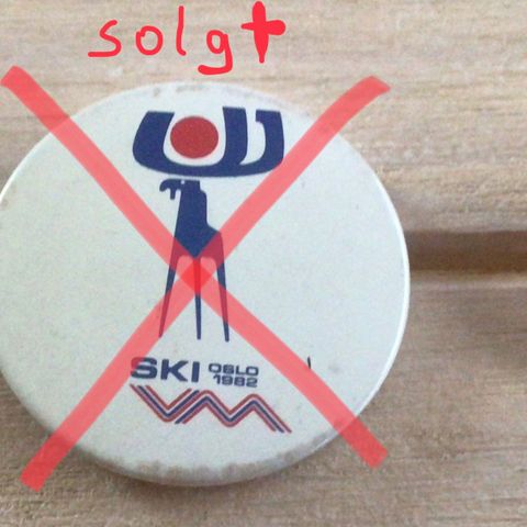 OL pins og Ski VM button