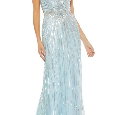 Mac Duggal Starburst Sequin Sheath Gown-Size 16