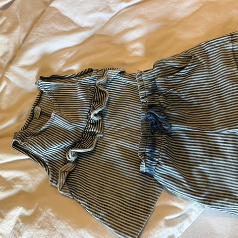 topp og shorts fra zara str 128