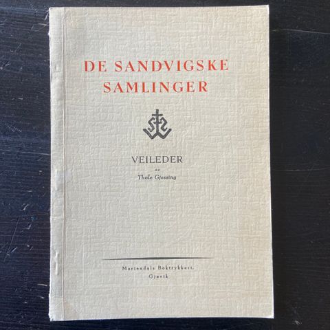 Thale Gjessing - De sandvigske samlinger - Veileder