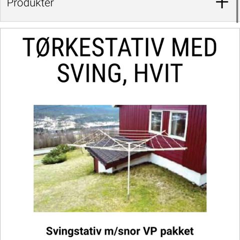 Tørkestativ utvendig