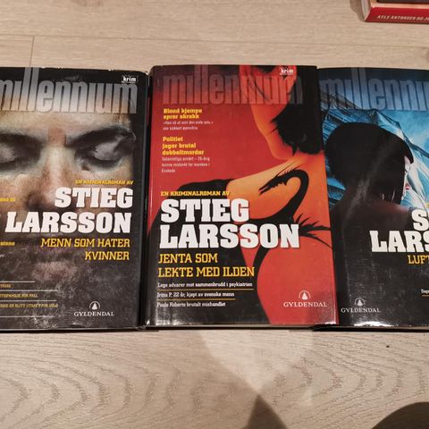 Stig Larsson trilogien innbundet