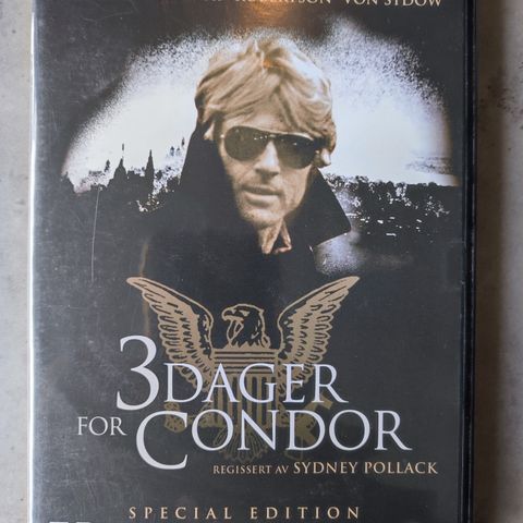 Tre dager for Condor - Robert Redford ( DVD) - 1975