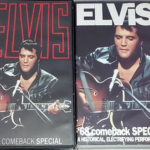 2 VHS SMALL BOX.ELVIS '68 COMEBACK SPECIAL.