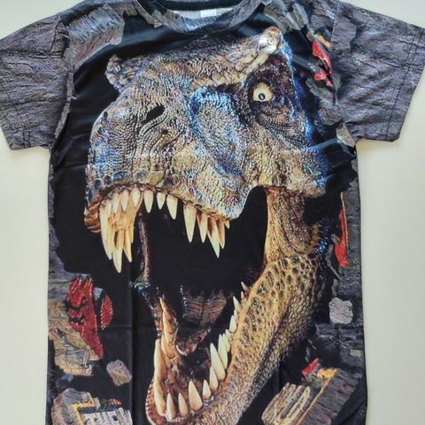 T-skjorte Jurrasic Park 3D  str 160