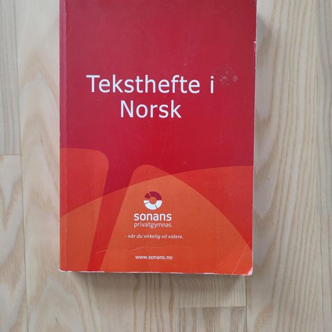 Teksthefte norsk fra Sonans- studiekompetanse