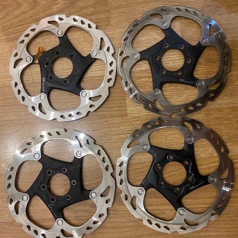 Shimano deore xt 160mm 6bolt rotors 200kr/stk(kun 2 stk igjen)